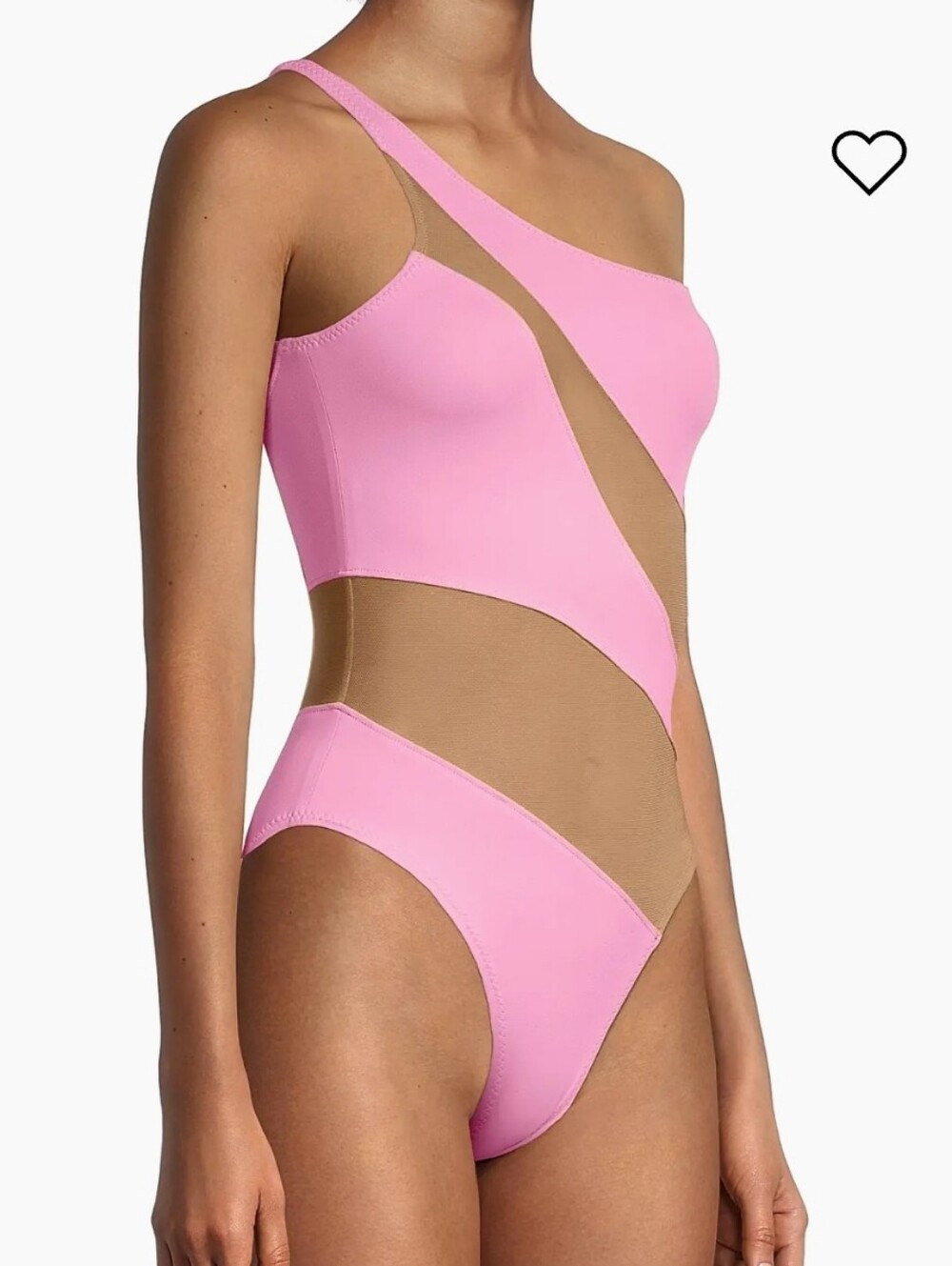 Norma Kamali Mio Mesh Cut-Out One-Piece Swimsuit Large - Picture 4 of 10